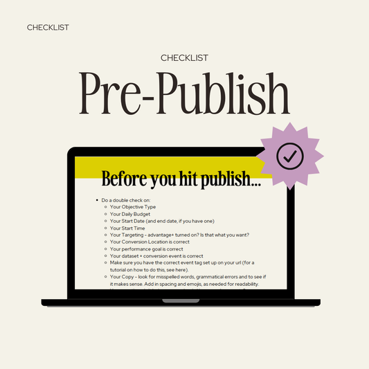 Pre-Publish Ad Checklist